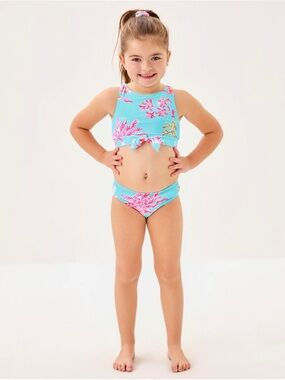 Lilly Pulitzer UPF 50+ Girls Tacoma Tankini Swim Set